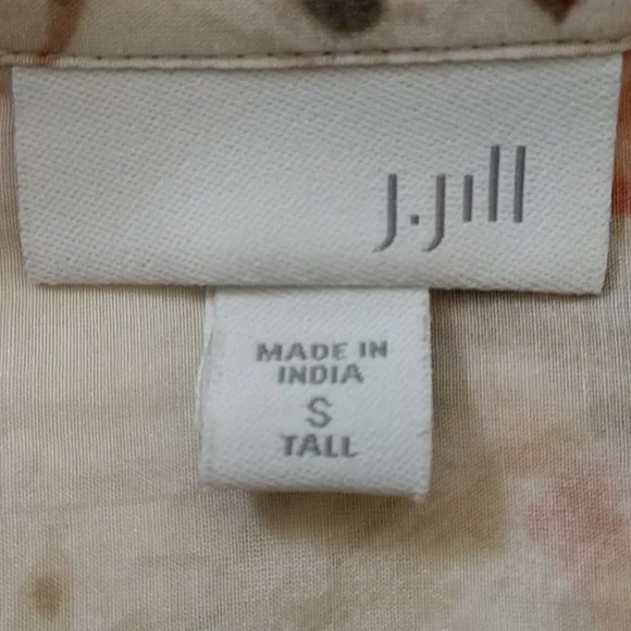 j.jill Sheer Long Sleeve Silk Blend Blouse - Picture 7 of 10